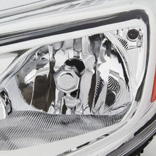 Fits 2012 2013 2014 Ford Focus 4Door Sedan Hatchback [Halogen Type] Chrome Trim Headlight Driver Left Replacement