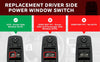 Driver Side Master Power Window Switch - Replaces Part 4602632AH, 4602632AG, 4602632AF - Fits Dodge Nitro and Jeep Liberty 2008, 2009, 2010, 2011, 2012, Dodge Journey 2009, 2010
