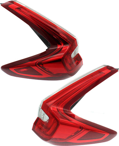 Tail Light Compatible with HONDA CR-V 2017-2018 Right Side and Left Side Outer Assembly CAPA