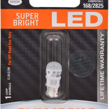 SYLVANIA - 194 T10 W5W ZEVO LED White Bulb - Bright LED Bulb, Ideal fo Interior Lighting - Map, Dome, Trunk, Cargo and License Plate (Contains 1 Bulb)