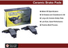 SCD465AH Front Ceramic Brake Pads+Hardware
