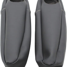 Ezzy Auto Gray Leather Seat Armrest Covers For 2005-2010 Honda Odyssey (Leather Part Only)