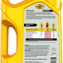 Pennzoil 550045217-3PK 10W-40 High Mileage Motor Oil (SN) 5Qt. Jug 3pk., 5 Quart