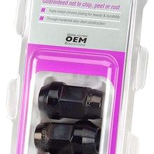 McGard 64015 Chrome/Black Bulge Cone Seat Style Lug Nuts (M12 x 1.5 Thread Size) - Set of 4