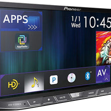 Pioneer 6.8" Double DIN Touchscreen Display, Apple iPhone and Android Music Support, Bluetooth in-Dash DVD/CD AM/FM Front USB Digital Multimedia Car Stereo Receiver/Free Alphasonik Earbuds