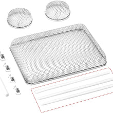 RVGUARD RV Flying Insect Screen, Stainless Steel Mesh RV Furnace Vent Cover with Installation Tool and Silicone Rubber, 2.8 x 1.3 Inch for Furnace Fitting, 8.5 x 6 x 1.3 Inch for Water Heater