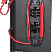 DEWALT DXAEC210 70 Amp Rolling Battery Charger: 210 Amp Engine Start, 2 Amp Maintainer, 120V AC Outlet, 3.1A USB Port, Battery Clamps