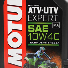 Motul 105939 Synthetic Blend Motor Oil ATV UTV Expert 10W40 4L/4.22 Quarts Can (3) Pack