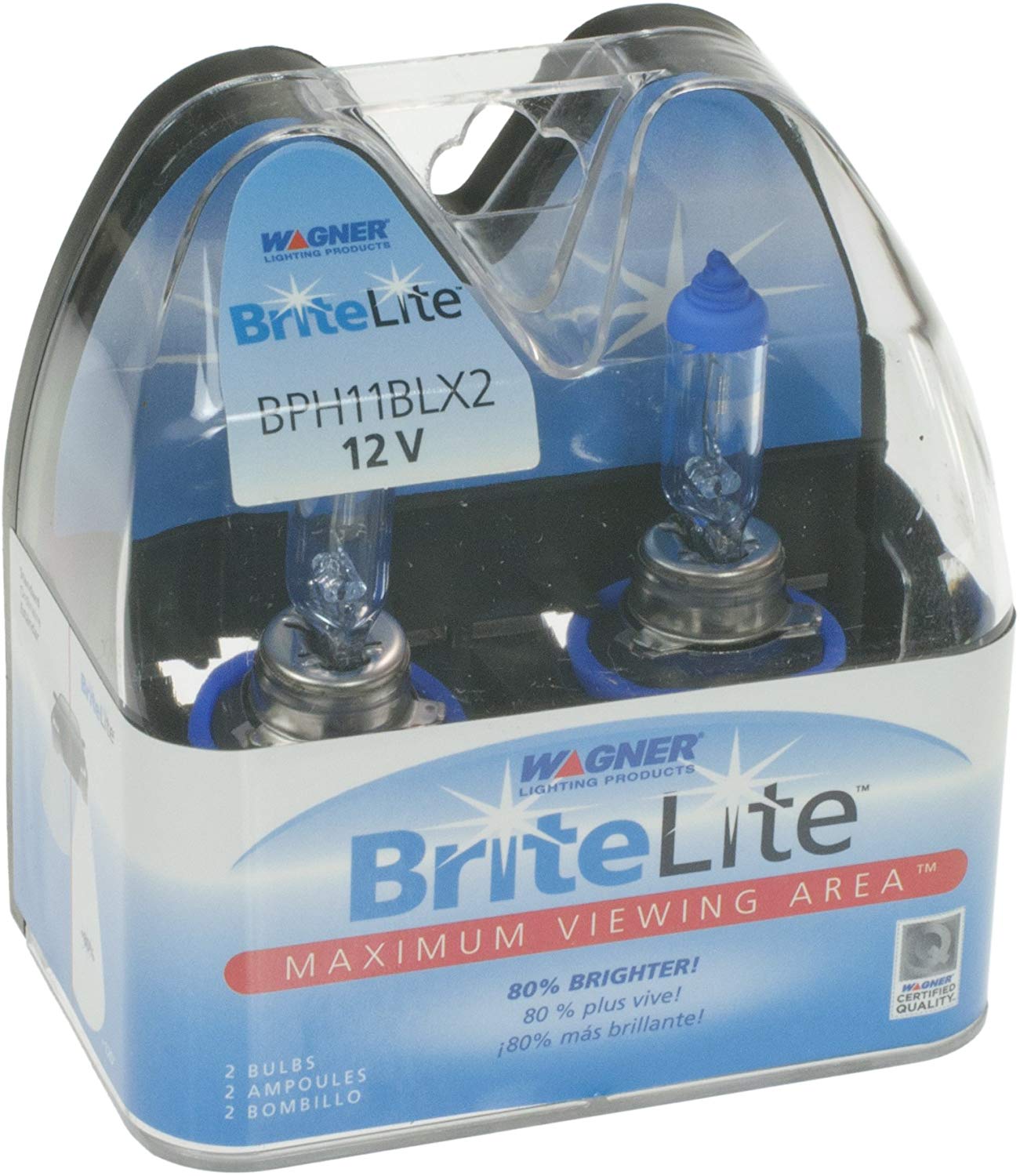 Wagner H11 BriteLite Replacement Bulb, (Pack of 2)