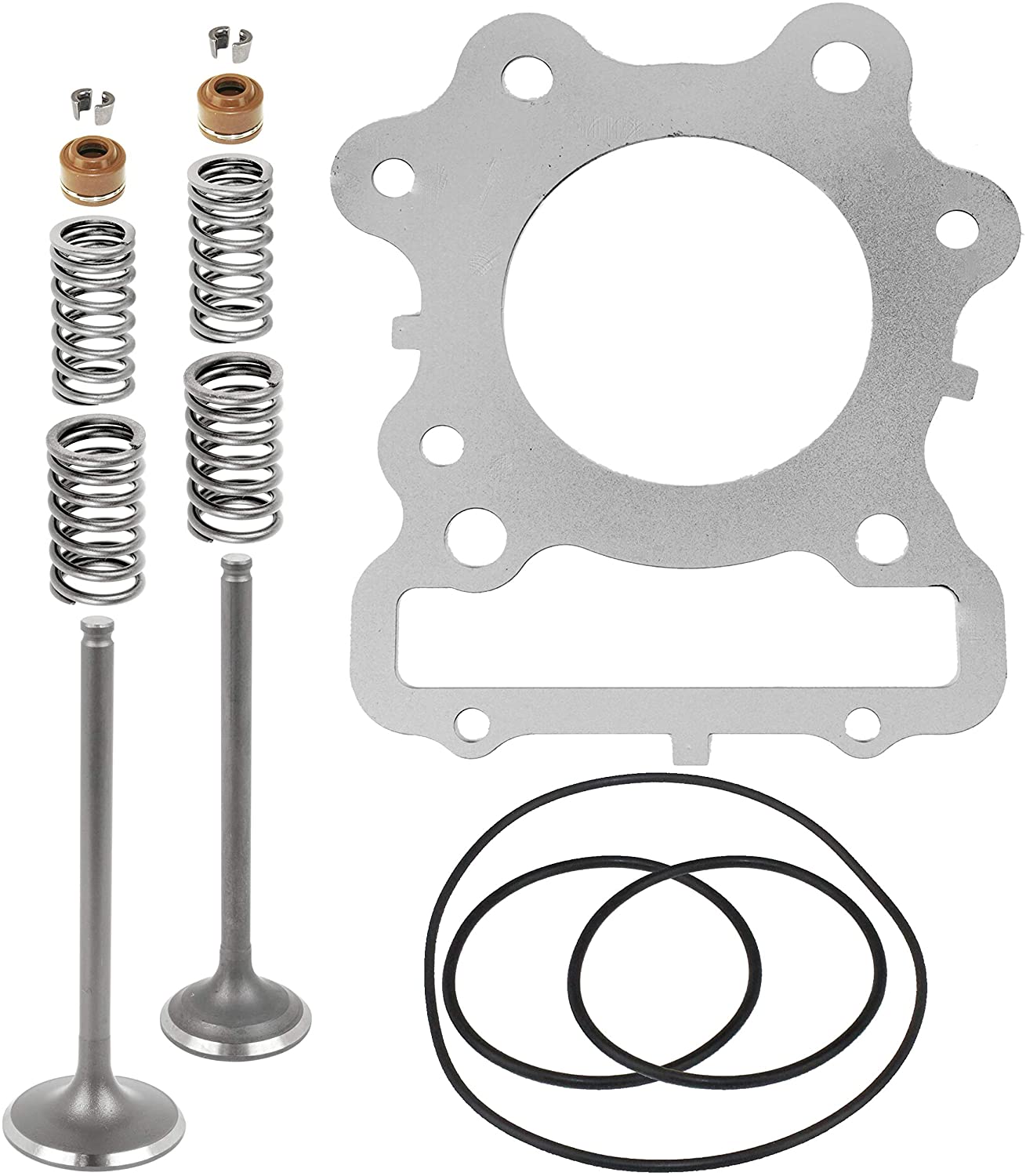 Caltric Cylinder Head Valve Gasket Kit Compatible with Honda TRX300FW FourTrax 300 4X4 1988-2000