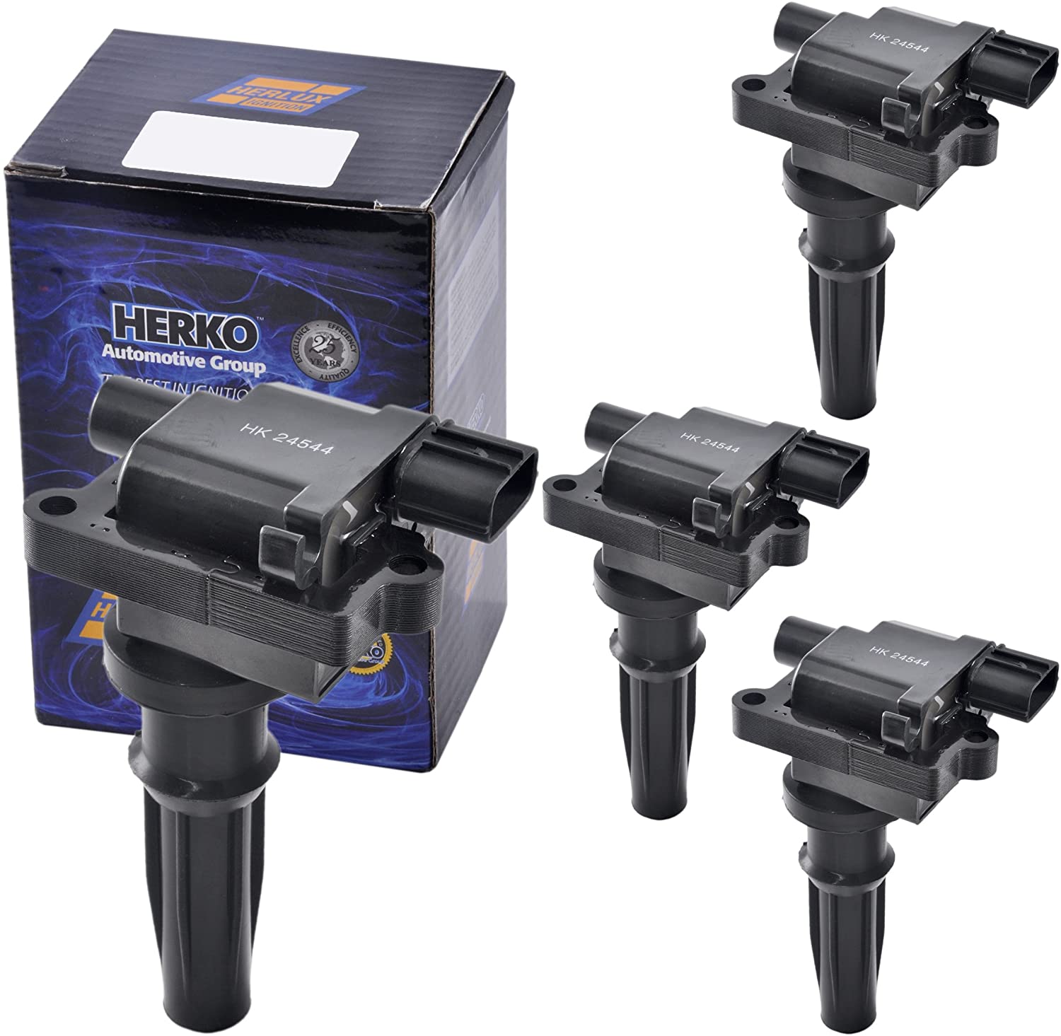 Set of 2 Herko B107 Ignition Coils For Hyundai Kia L4 2.4L 1999-2006