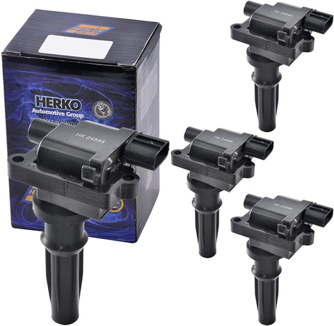 Set of 2 Herko B107 Ignition Coils For Hyundai Kia L4 2.4L 1999-2006