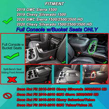 JKCOVER Center Console Organizer Tray Compatible with (2019-2020) Chevy Silverado 1500/GMC Sierra 1500 and 2020 Chevy Silverado/GMC Sierra 2500/3500 HD Accessories - Full Console w/Bucket Seats ONLY