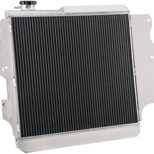 OzCoolingParts 4 Row Core All Aluminum Radiator + 16" Fan w/Shroud Kit for 1987-2006 88 89 90 91 92 93 94 95 96 97 98 99 00 01 02 03 04 05 Jeep Wrangler TJ YJ GM Chevy V8 Conversion Engine