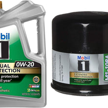 Mobil 1 Annual Protection Synthetic Motor Oil 0W-20, 5-Quart, Single Bundle M1-108A Extended Performance Oil Filter