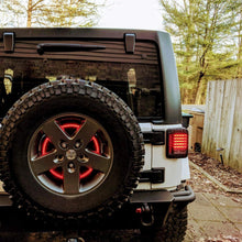 Nilight Spare Tire Brake Light Wheel Light 3rd Third Brake Light for Jeep Wrangler 2007-2018 JK JKU YJ TJ,Red Light, 2 Years Warranty