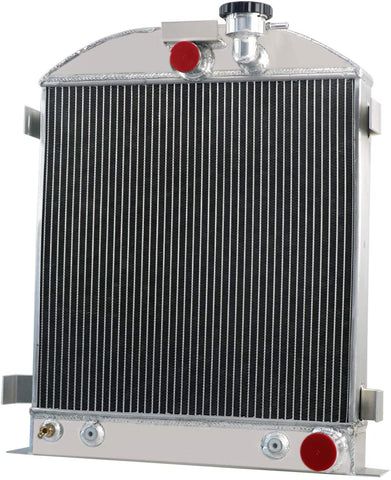 ALLOYWORKS 4 Row All Aluminum Radiator For 1933 1934 Chevy Engine/Ford-Grill-Shells 3