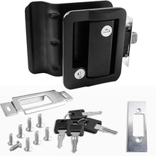 RV Travel Trailer Entry Door Lock Polar Black Paddle Deadbolt