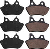 Front and Rear Carbon Fiber Brake Pads for Harley-Davidson most models 03-11 F&R