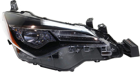 Headlight Compatible with Toyota Corolla 2017-2019 RH Assembly Bi-LED with LED DRL CE/L/LE/LE ECO Models