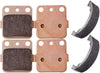 SCITOO Front Brake Pads + Rear Brake Shoes Fits Honda TRX250EX Sportrax 250EX 2001-2008