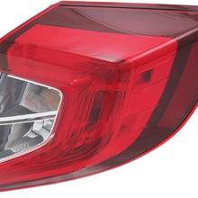 Tail Light Assembly Compatible with 2016-2018 Honda Civic Outer Sedan Passenger Side