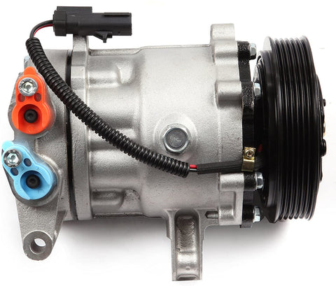 ECCPP A/C Compressor with Clutch Replacement for 2002-2005 Jeep Liberty 3.7L CO 4335C