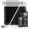 K&N Air Filter Cleaning Kit: Squeeze Bottle Filter Cleaner and Black Oil Kit; Restores Engine Air Filter Performance; Service Kit-99-5050BK