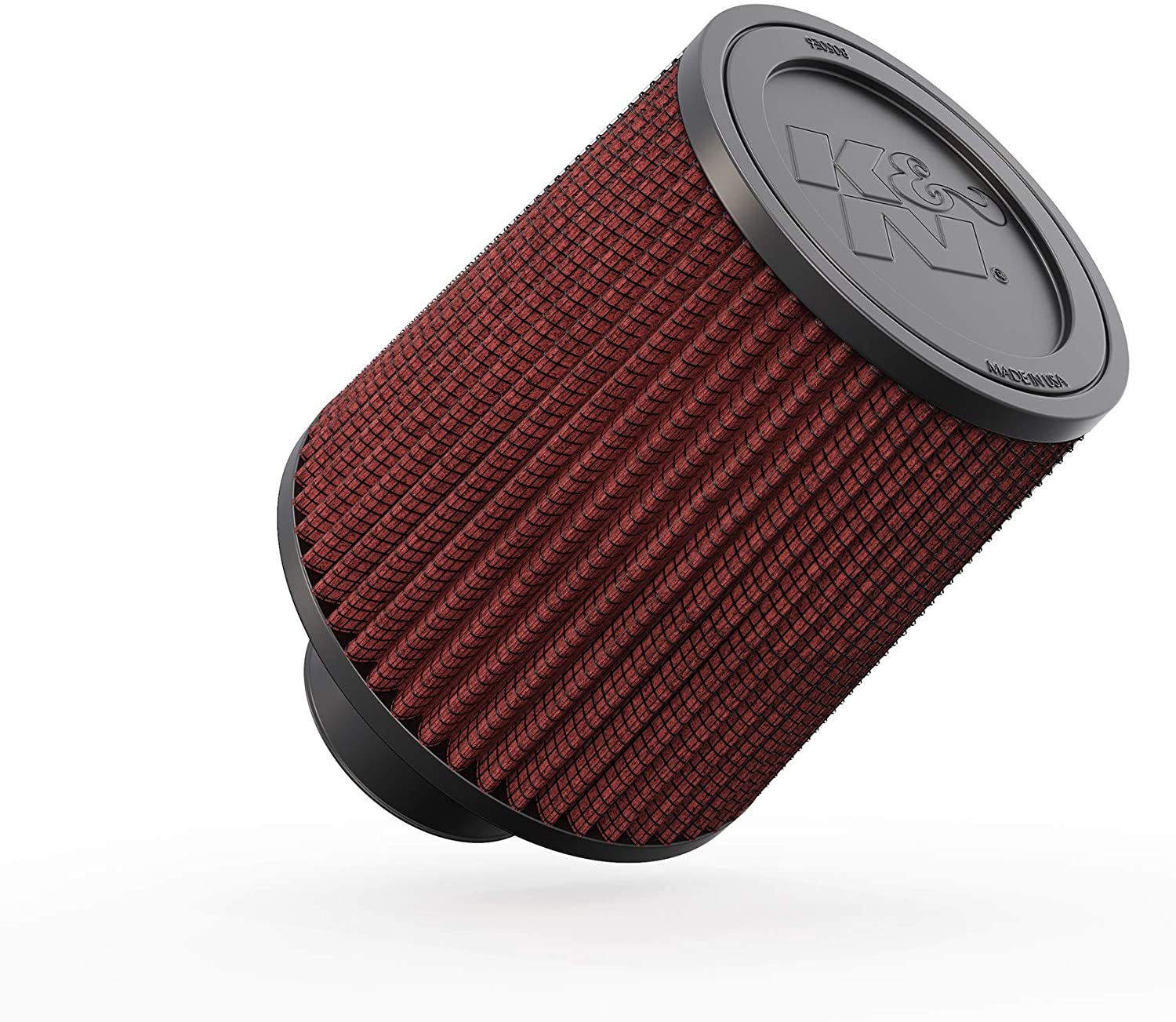 K&N Universal Clamp-On Air Filter: High Performance, Premium, Washable, Replacement Filter: Flange Diameter: 2.75 In, Filter Height: 6.5 In, Flange Length: 2 In, Shape: Round Tapered, RU-4870