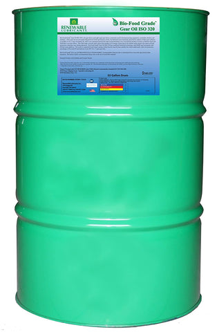 Renewable Lubricants Bio-Food Grade ISO 320 Gear Oil, 55 Gallon Drum