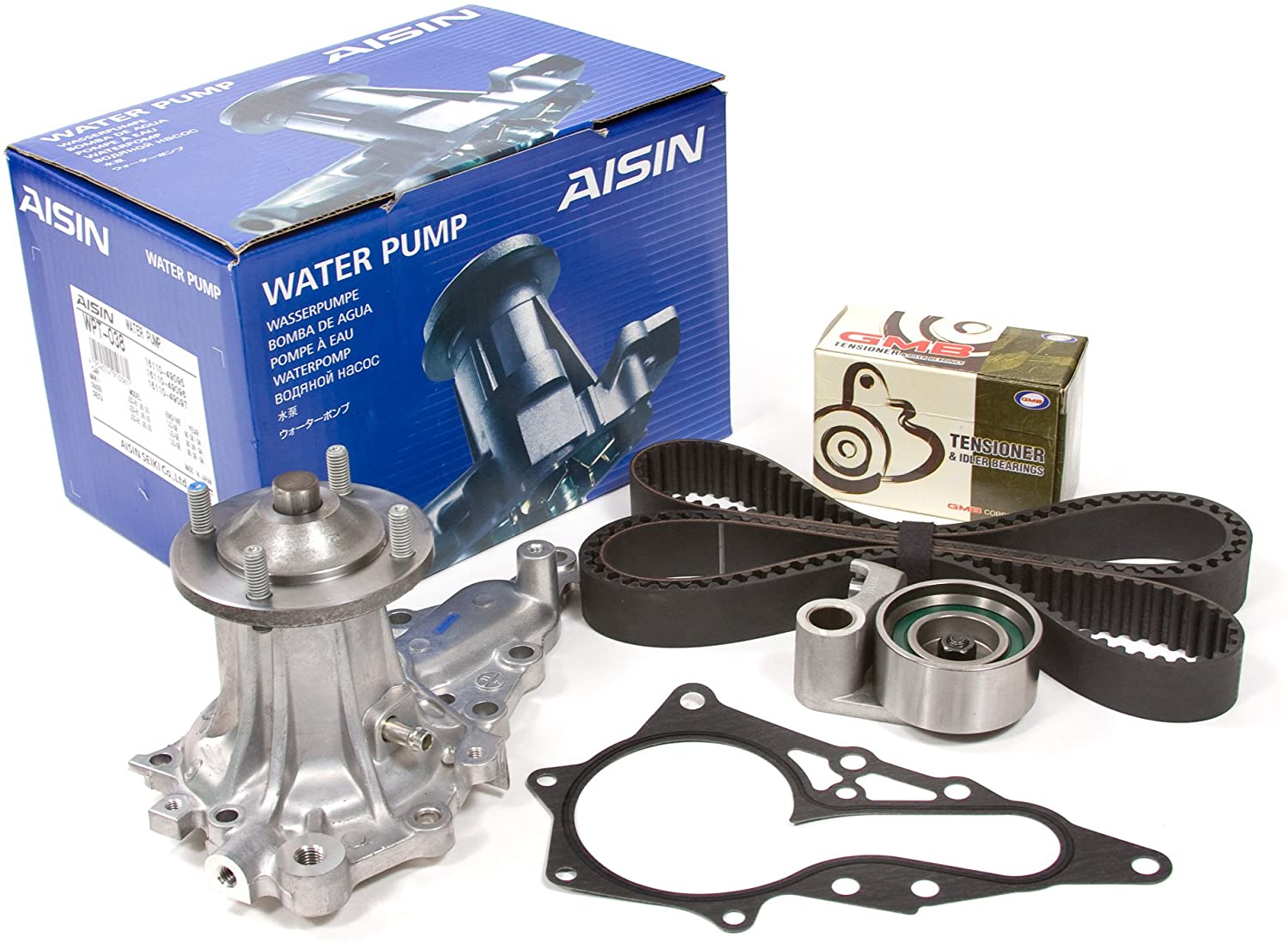 Evergreen TBK215WPA Compatible With 93-98 Toyota Supra TURBO L6 3.0 2JZGTE Timing Belt Kit AISIN Water Pump