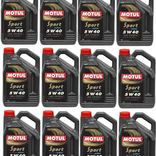 Motul 105700 Set of 12 Sport 5W-40 Motor Oil 5-Liter Bottles
