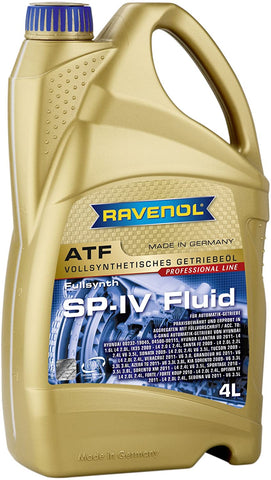 RAVENOL J1D2189-004 ATF (Automatic Transmission Fluid) - SP-IV Fluid Full Synthetic for Hyundai and Kia 6-Speed Transmissions (4 Liter)