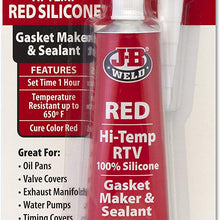 J-B Weld 32325 Ultimate Copper High Temperature RTV Silicone Gasket Maker and Sealant - 3 oz. - Copper