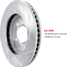 For 2016-2017 Hyundai Tucson Rear eLine Slotted Brake Rotors+Ceramic Brake Pads
