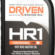 Lunati DRV02107 15W-50 Driven HR-1 High Zinc Hot Rod Oil for Flat Tappet Camshaft, 1 Quart, 12 Pack