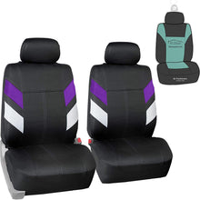 FH Group FB086102 Modern Edge Neoprene Seat Covers (Purple) Front Set with Gift - Universal Fit for Trucks, SUVs, and Vans