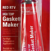 Permatex 81160 3 Oz High-Temp Red RTV Silicone Gasket