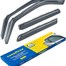 Goodyear Shatterproof in-Channel Window Deflectors for Ford F150 2015 2016 2017 2018 2019 2020 SuperCrew, Rain Guards, Window Visors for Cars, Truck Accessories, Vent Deflector,4 pcs – GY003407