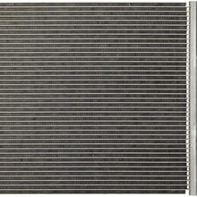 VioletLisa All Aluminum Air Condition Condenser 1 Row Compatible with 1997-1997 528i 2.8L 1997-1997 540i 4.4L L6 V8 Without Oil Cooler