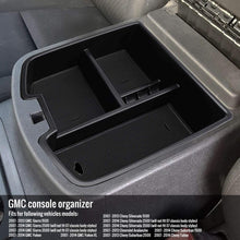 Seven Sparta Center Console Organizer for GMC Sierra Yukon Chevrolet Avalanche Chevy Silverado Tahoe Suburban 2007-2014 ABS Tray Armrest Storage Box
