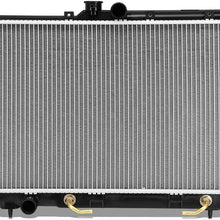 DNA Motoring OEM-RA-2448 2448 OE Style Bolt-On Aluminum Core Radiator Replacement