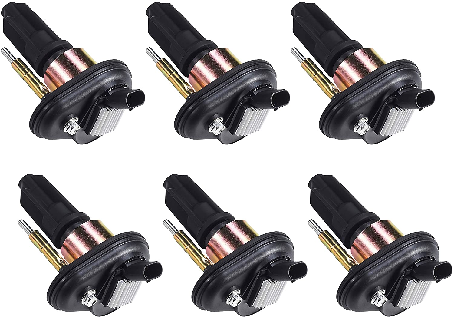 ENA Pack of 6 Ignition Coils compatible with Chevy - Trailblazer - Envoy - Rainer- Colorado - Canyon - Isuzu - Chevrolet GMC Olds Saab UF303 C1395 UF-303