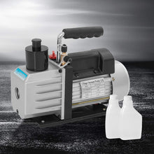 ARKSEN Single Stage 1/2HP Rotary Vane 5CFM Vacuum Pump R410a R134a Refrigerant, Black