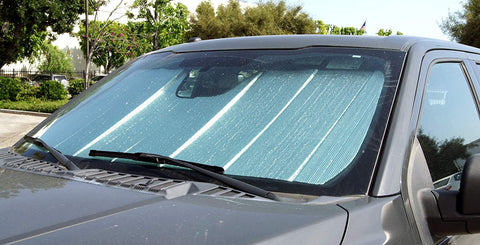 TuningPros CFS-278-S Custom Fit Fold Up Thermal Shade Car Windshield Protector, Sunshade Visor Sun Shade in Silver & Grey 1-pc Set Compatible With 2008-2013 Nissan Rogue