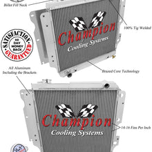 Champion Cooling, 3 Row All Aluminum Radiator for Jeep Wrangler YJ, CC2101