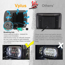 2Pcs 5x7 Led Headlights 7x6 Led Sealed Beam Headlights with Angel Eyes DRL High Low Beam C4 Corvette H6054 6054 Led Headlight Compatible with Jeep Wrangler YJ Cherokee XJ H5054 H6054LL 6052 6053