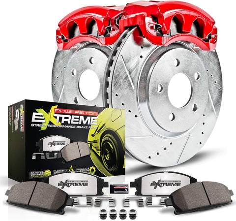 Power Stop KC1043A-26 Front Z26 Street Warrior Brake Kit Acura Honda