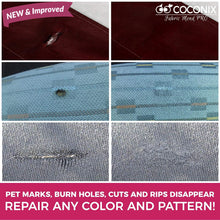 Coconix Fabric and Carpet Repair Kit - Repairer of Your Car Seat, Couch, Furniture, Upholstery or Jacket - Fixes Cigarette Burn Holes, Tear or Rips. Super Easy Instructions to Match Any Color, Pattern