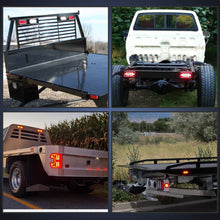 Nilight TL-01 6" Oval Red LED Tail 2PCS w/Surface Mount Grommets Plugs IP67 Waterproof Stop Brake Turn Trailer Lights for RV Truck Jeep, 2 Years Warranty